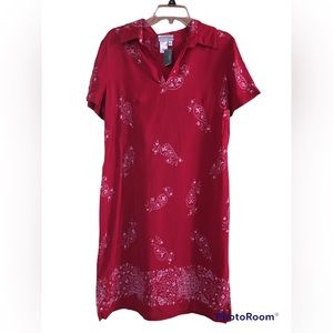 Coldwater  Creek V Neck Dress NWT Size Petite Large